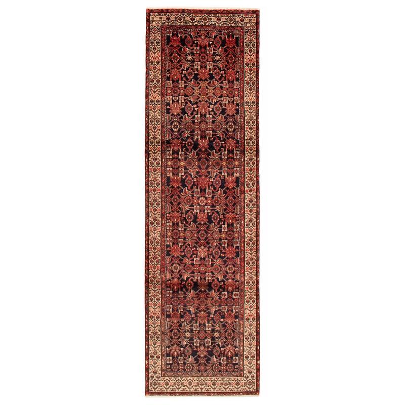 ECARPETGALLERY Hand-knotted Andelz Navy Wool Rug - 2'11 x 10'5 - Dark Navy - 2'11 x 10'5