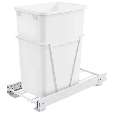 Rev-A-Shelf RV Series Bottom Mount Single Bin Trash Can with Rear