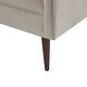 preview thumbnail 8 of 6, Farrah Cream Velvet Accent Bench, Solid Wood Legs, Low Back Design, Elegant Seating for Bedroom or Entryway - Polyester