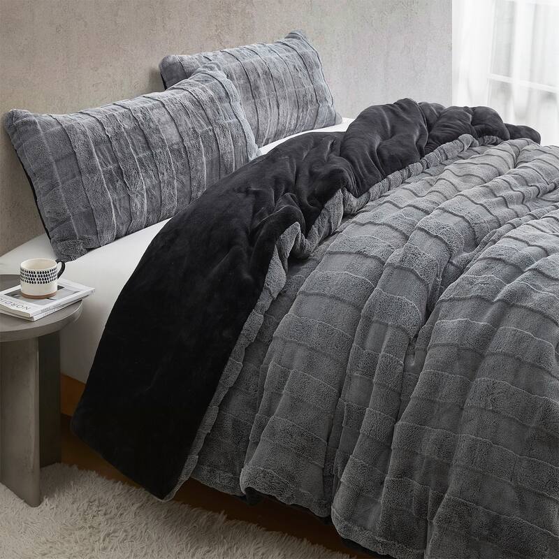 Chunky Bunny Crossing - Coma Inducer® Oversized Comforter Set - White Pepper Gray