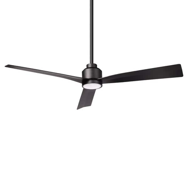 Minka Aire Java Led 54 In Brown Led Indoor Outdoor Ceiling Fan With Light Kit And Remote 3 Blade