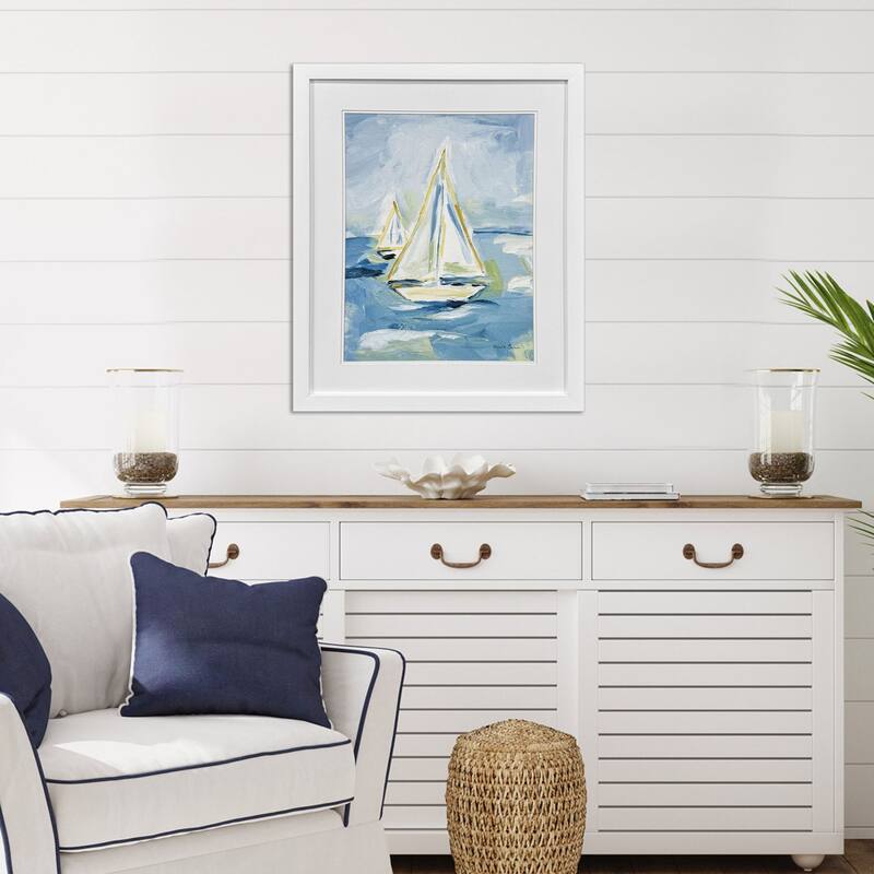 Paragon Setting Sail II Framed Art - Plastic