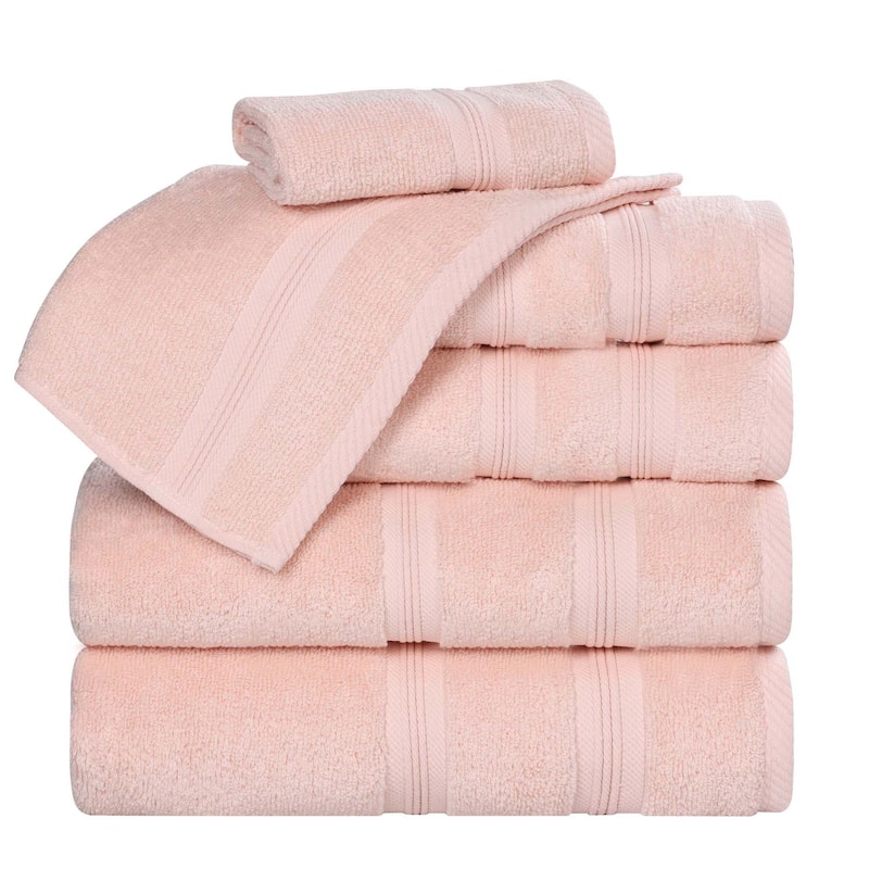 Superior Smart Dry Zero Twist Cotton 6-Piece Assorted Towel Set