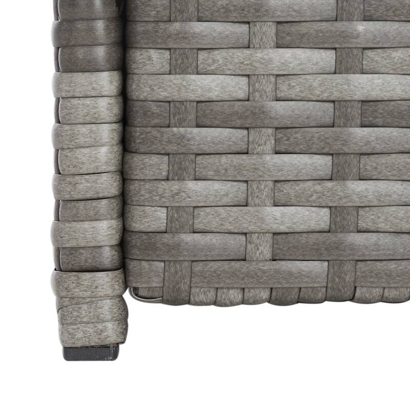 SAFAVIEH Helga Outdoor 4-Piece Conversation Patio Set with Storage - 57"W x 31"D x 26"H