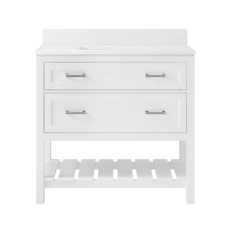 CRAFT + MAIN LSVT3722D-QSW1 Lawson 37" Free Standing Single Basin - White
