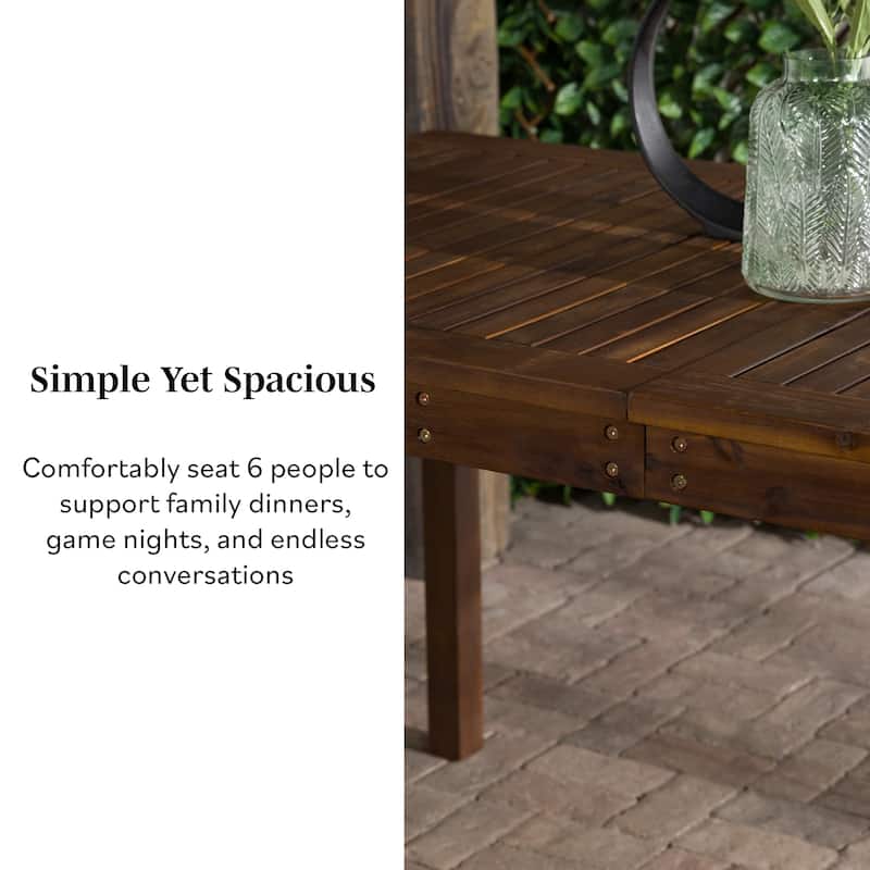 Middlebrook Surfside Solid Acacia Wood Outdoor Dining Table