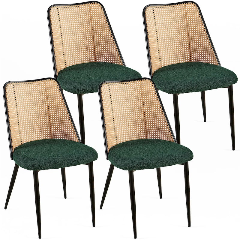 Rattan Dining Chairs Boucle Chairs