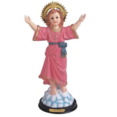 Q-Max 16"H Holy Child Santo Divino Nino Statue Divine Child Jesus Holy Figurine Religious Decoration