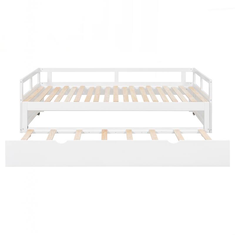 Wooden Daybed with Trundle