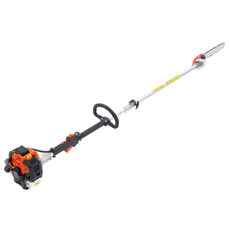 Gas Pole Saw 25CC 2-Stroke Extendable Cordless Tree Trimmer 12 in Cutting Bar - Multi