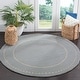 preview thumbnail 89 of 130, SAFAVIEH Handmade Bella Alverta Dotted Border Wool Rug 5' Round - Light Blue/Ivory - Round