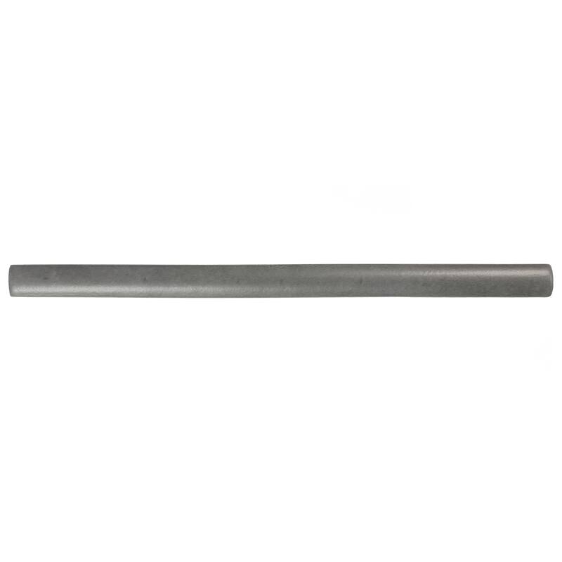 Merola Tile Coco Demi-Bullnose Matte Black Hat 1/2" x 7-7/8" Ceramic Wall Trim - (1 Tile) - (1 Tile)