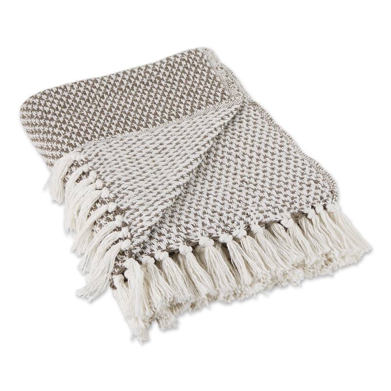 DII Woven Decorative Throw - Brown