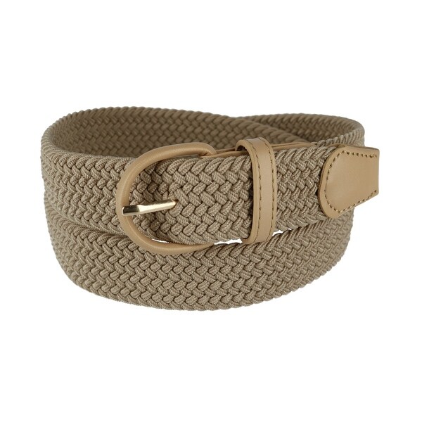mens elastic braided belt