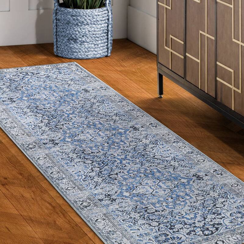 Superior Elodie Bohemian Geometric Floral Medallion Indoor Area Rug