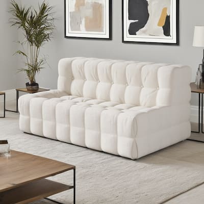 JASIWAY Modern Corduroy Fabric Upholstered Sofa