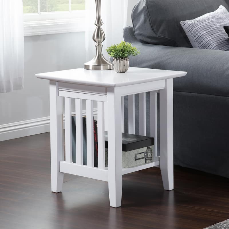 AFI Mission End Table - White