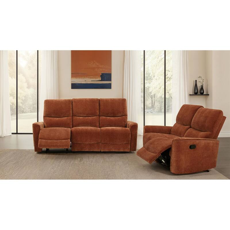 Navarro Upholstered Reclining Sofa Set
