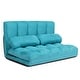 preview thumbnail 4 of 61, Costway Foldable Floor Sofa Bed 6-Position Adjustable Lounge Couch Blue