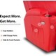 preview thumbnail 22 of 46, MCombo Manual Swivel Glider Rocker Recliner Chair with Massage and Heat, Faux Leather 8031