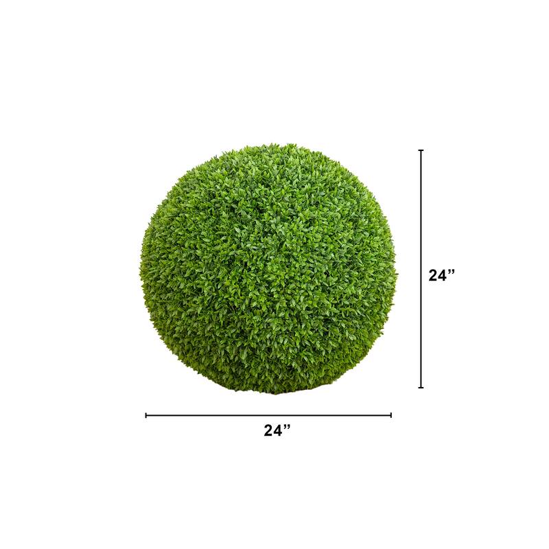 24-in UV Resistant Artificial Boxwood Ball (Indoor/Outdoor)