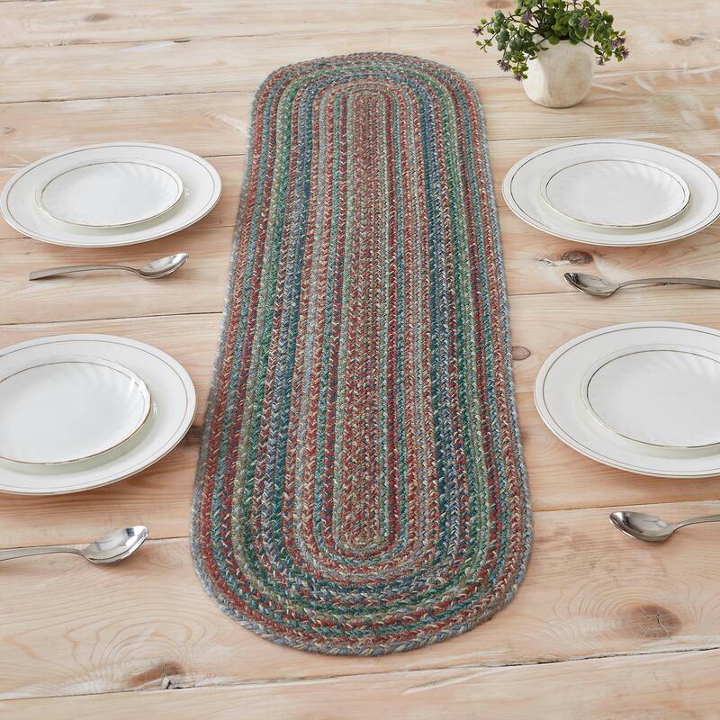 Multi Jute Oval Runner