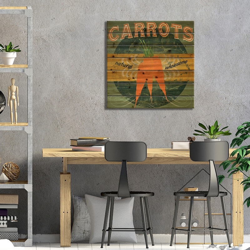 Farm Stand III Print On Wood by June Erica Vess - Multi-Color