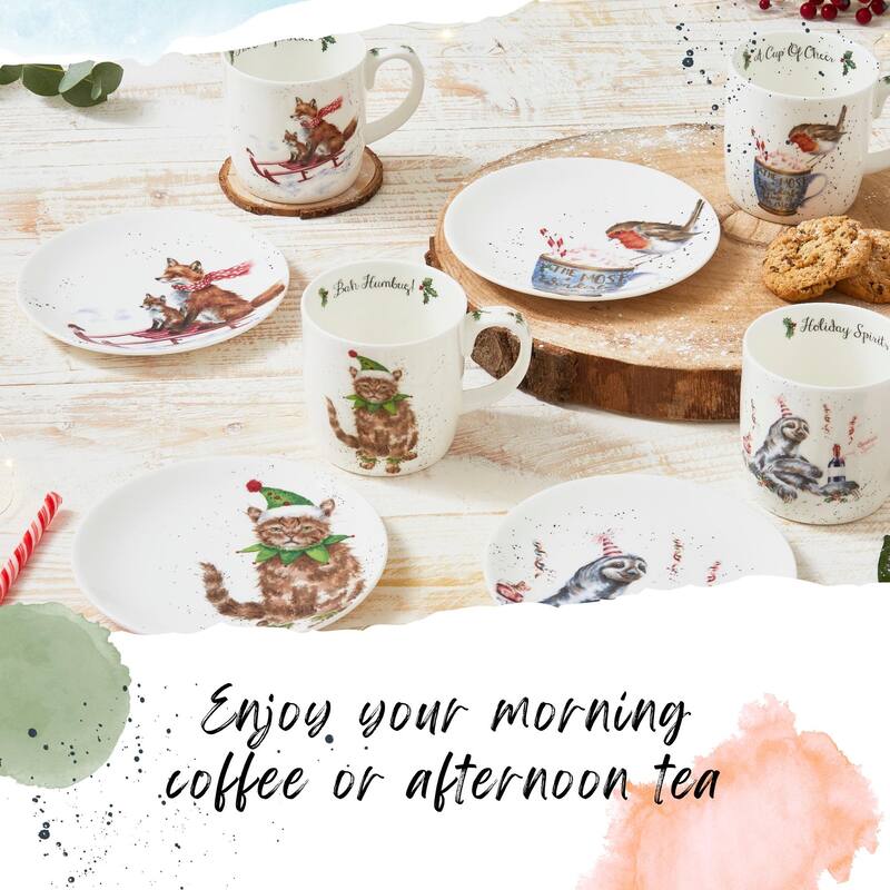 Royal Worcester Holiday Wrendale Designs 14 oz Mug