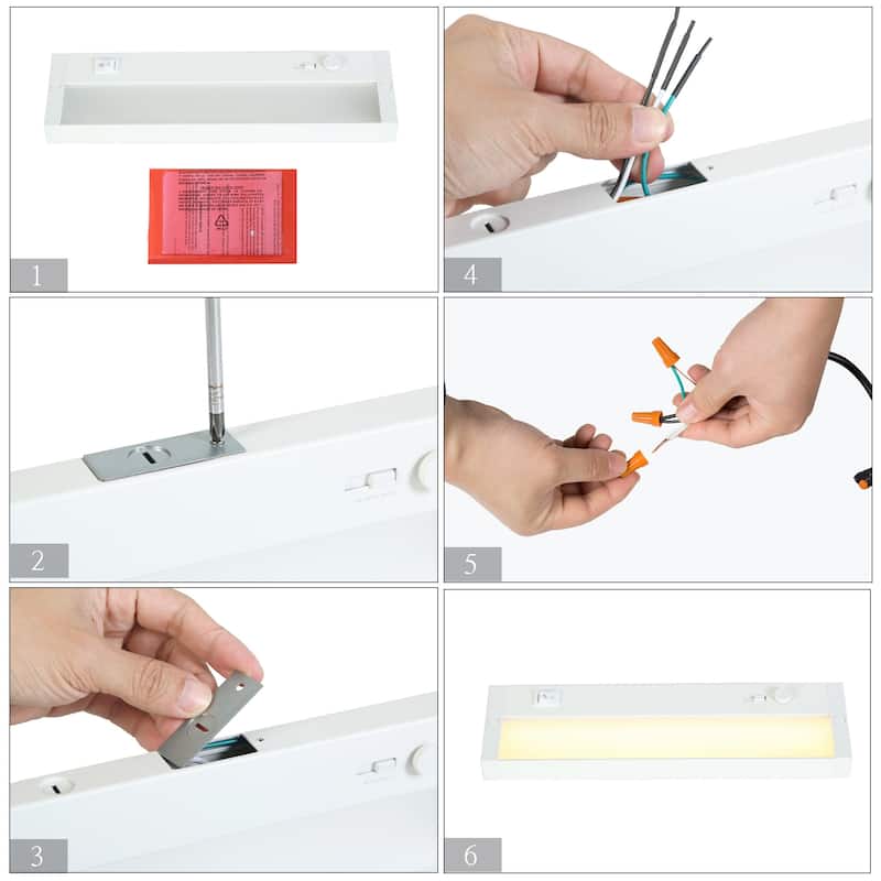 16W 32-Inch LED Under Cabinet Light 5CCT Strip Light