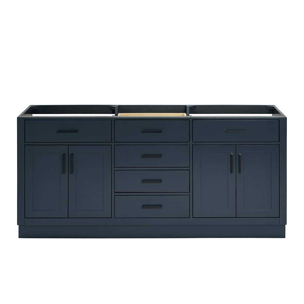 Ariel T072D-BC Hepburn 72" Double Free Standing Vanity Cabinet Only