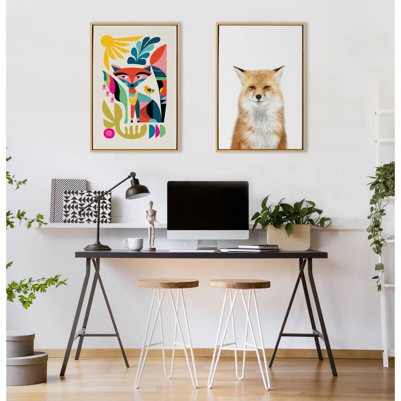 Sylvie Studio Animal Print Framed Canvas Wall Art by Amy Peterson