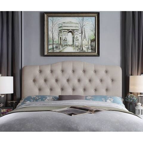 Harriman Tufted Upholstered Standard Camelback Headboard