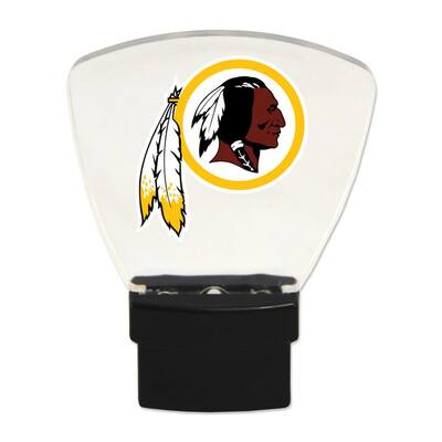 NFL LED Night Lights, Washington Redskins, with Team Logo