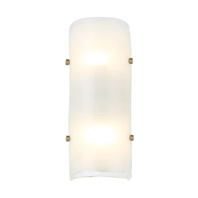 Fairchild 2-Light Flush Wall Sconce w/ Black/Nickel/Brass Hardware