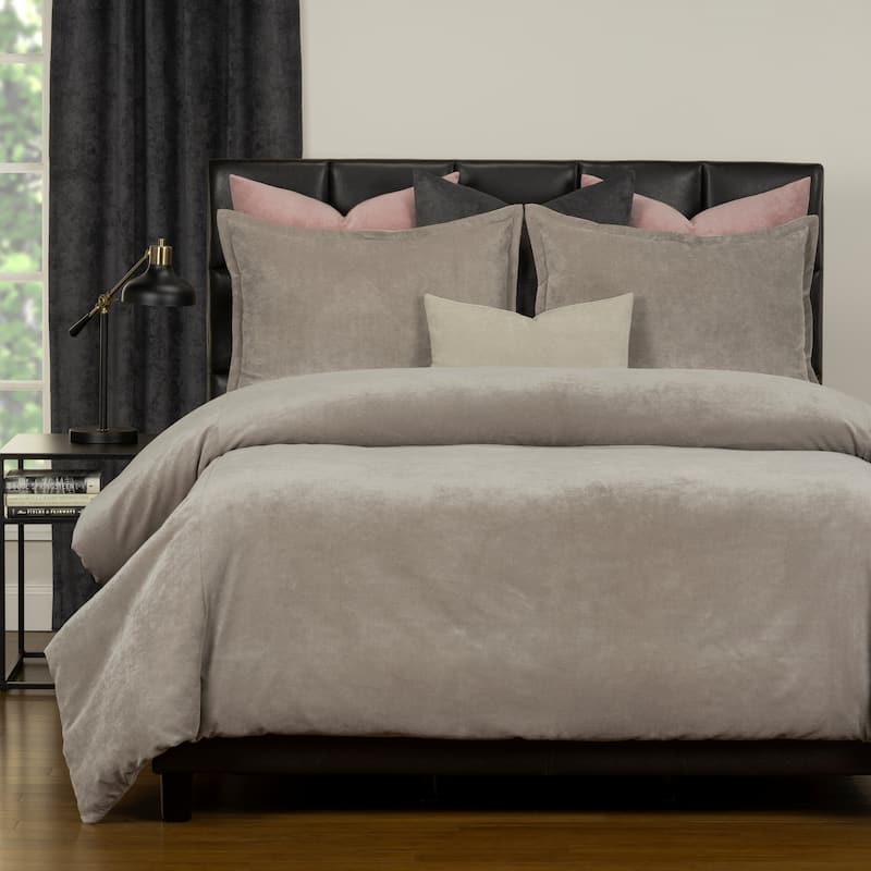 Mixology Padma 8 Piece Duvet Cover and Insert Set - Dove - Twin