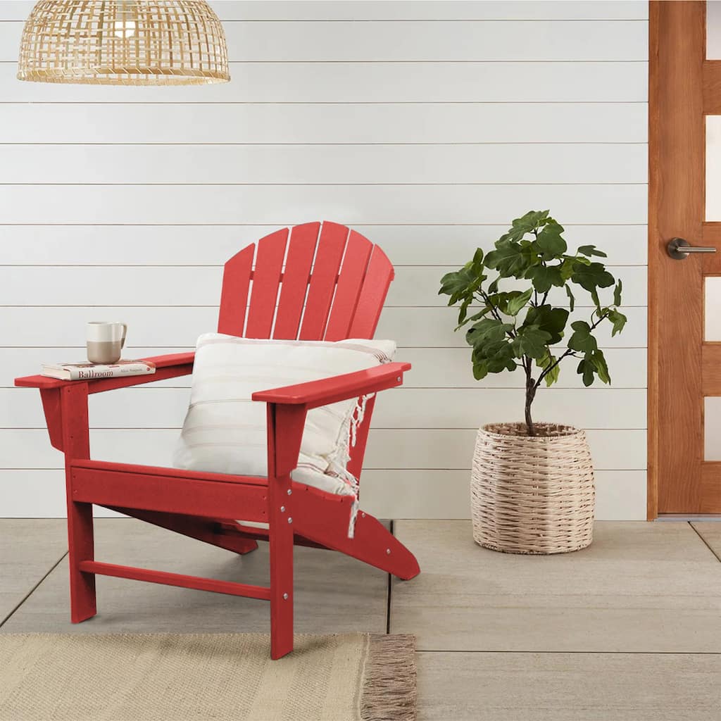 Recycled Plastic Modern Adirondack Chair,Outdoor Patio Chair