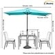 preview thumbnail 18 of 44, Clihome 10' x 6'5 Aluminum Rectangular Market Umbrella
