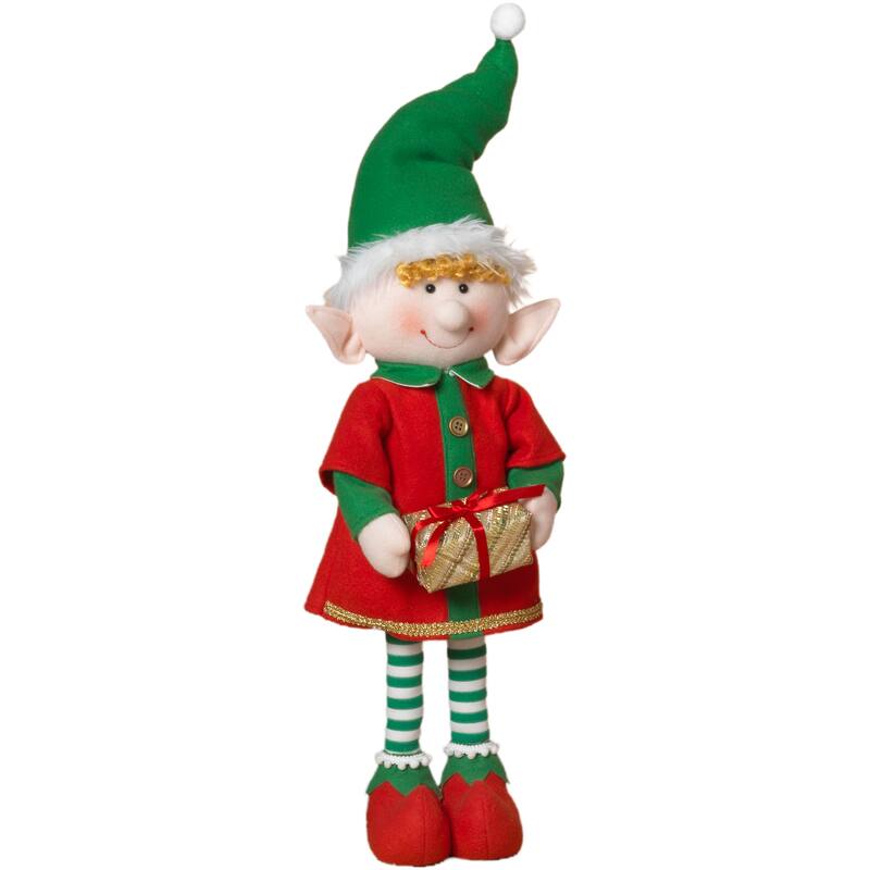 Delightful 21 Inch USB Electric Animated Fabric Elf