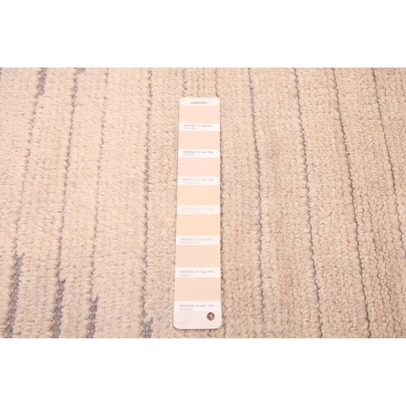 ECARPETGALLERY Hand-knotted Tangier Beige Wool Rug - 5'5 x 7'7