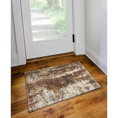 Addison Barkley Distressed Canyon Abstract Accent Rug