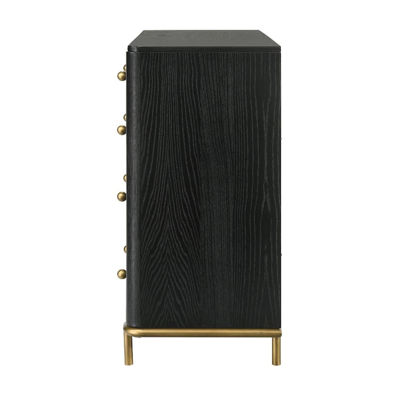 Anser Black 8-drawer Dresser