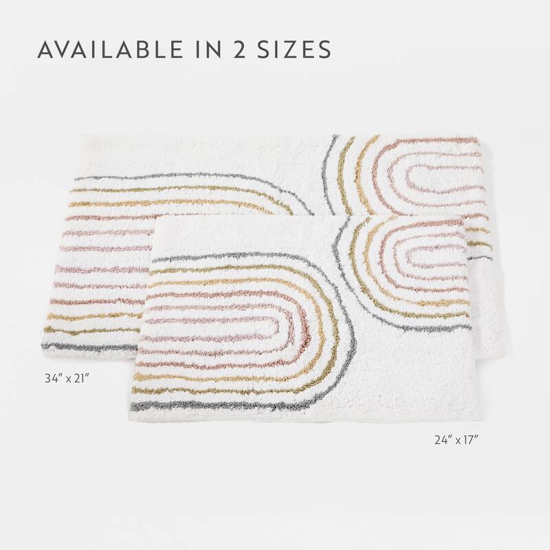 Becky Cameron 100% Cotton Modern Patterned Bath Mat
