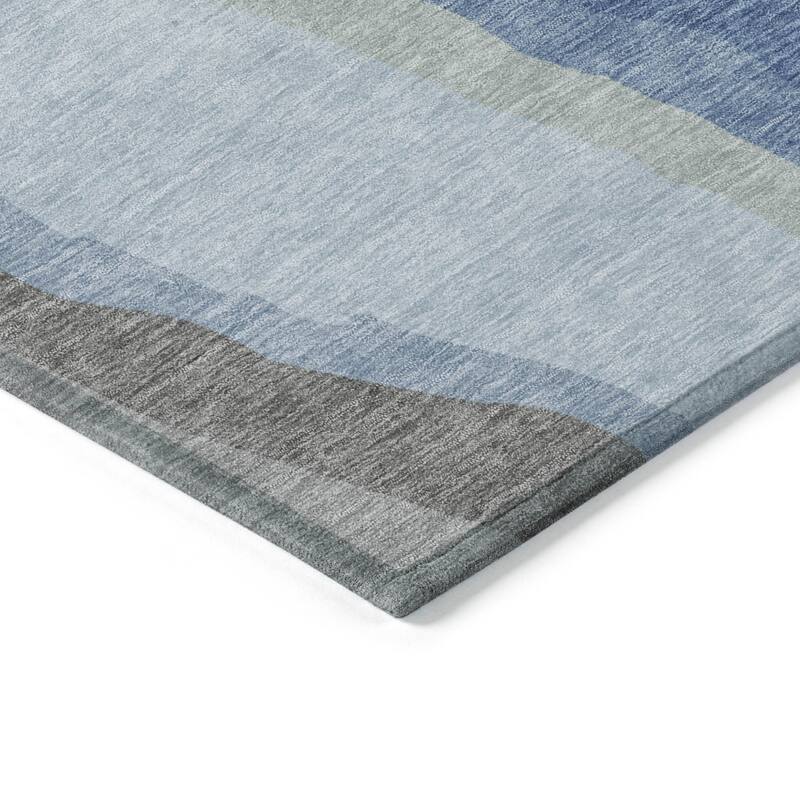 HomeRoots Abstract Transitional Rectangle Outdoor Rug
