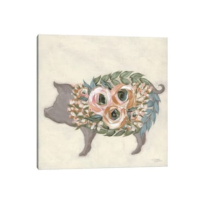 iCanvas "Alice The Pig" by Michele Norman Canvas Print