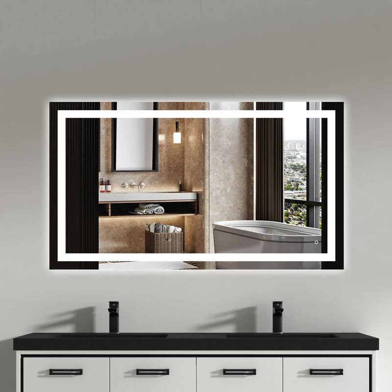 Brae LED Mirror - 54x31 or 31x54 - Clear