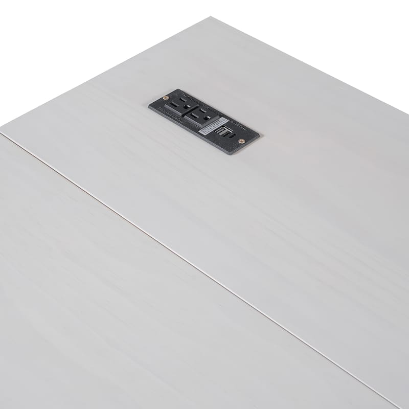 White Queen Size Modern Style Murphy Bed with Versatile Storage Large Drawers for Bedroom