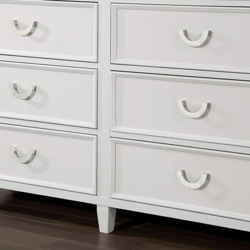 Furniture of America Wynter Modern 6-Piece White Wood Kid's Platform Bedroom Set