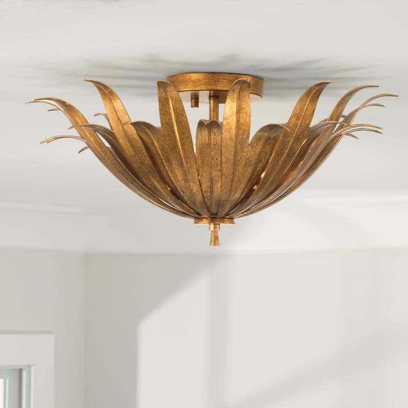 Eden 3-light Convertible Semi-Flush Mount/ Pendant