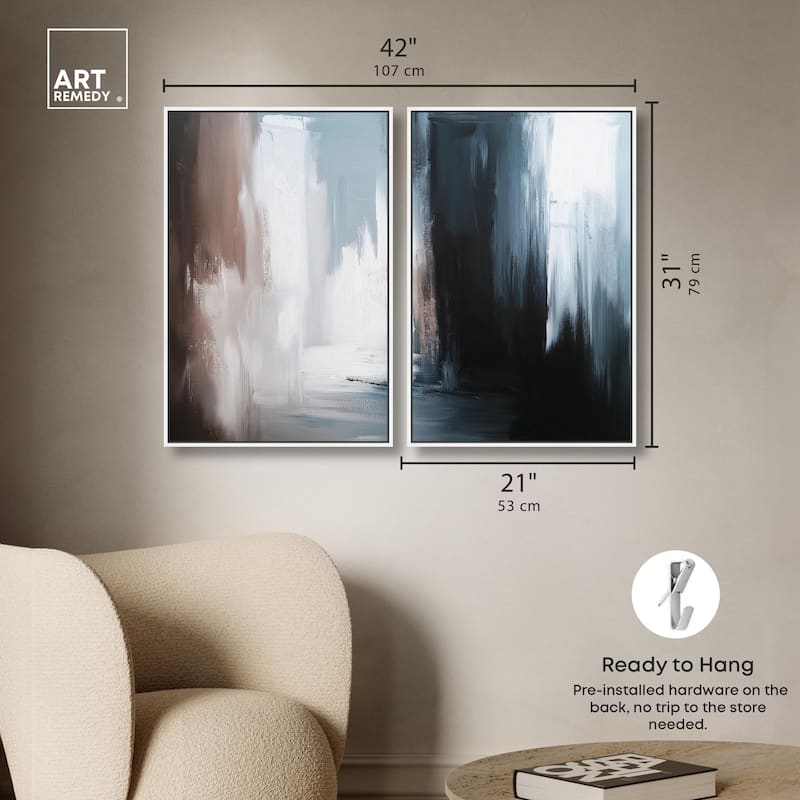 Chiaroscuro Canvas Set of 2 by Art Remedy