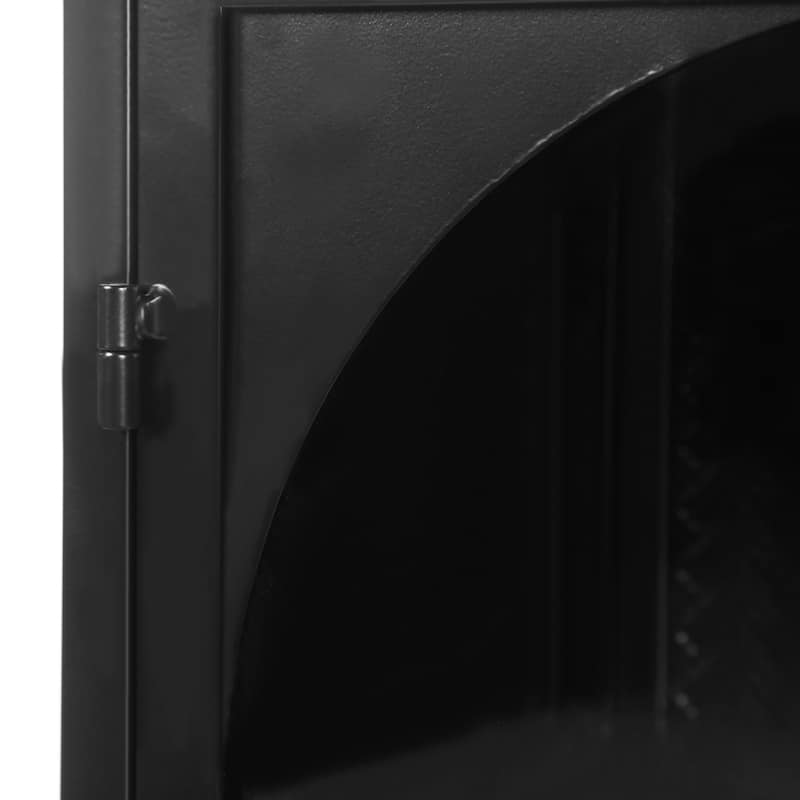 27.56"Glass 2-Doors Wall Cabinet with Featuring 3-tier Storage